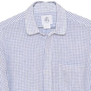 BROOKS BROTHERS THOM BROWNE BLACK FLEECE MENS LINEN SHIRT BB4 (16x36/L)